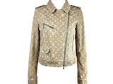 louis vuitti beige leather jacket