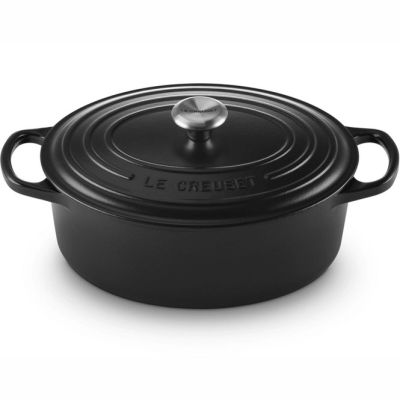 cocotte ovale en fonte « Le Creuse » avec couvercle