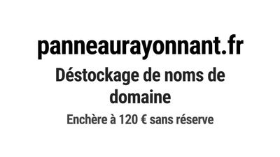 Nom de domaine panneaurayonnant.