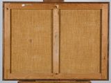 an image of a wooden easel with a painting on top of it