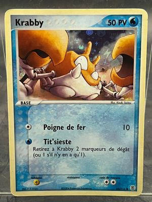 une photo d'une carte Pokémon sur laquelle figurent un chien et un chat