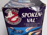 a box that has a ghostbuster wall inside of it