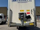 a delivery truck that is parked in a parking lot