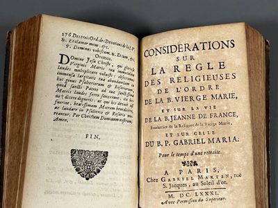 [Annonciade (ordre religieux)]. REGLE (LA) DES RELIGIEUSES d…