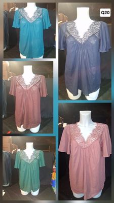 Lot de chemisiers tops femme divers couleurs
