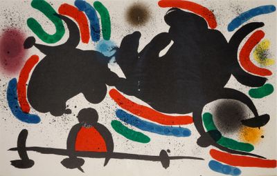 MIRO Joan, 1893-1983 Miro lithographe, planche du tome I, 19…