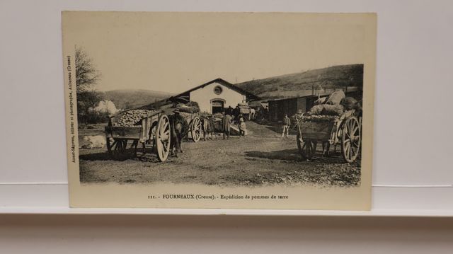 Fourneaux : Expédition de pommes de terre. Ed. Ségeron. Carte rar...
