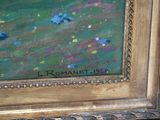 a picture of a painting on the wall of a room