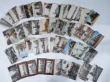 de nombreuses cartes postales anciennes sur un fond blanc