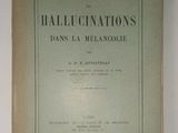 the front cover of a book with the title hallucinations dans l ' a melanolle