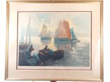 a picture of a picture of a painting on a easel
