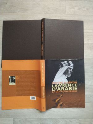 a book with a picture of lawrence d ' arabie on it