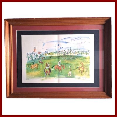 DUFY Raoul (d'après) : Courses à Deauville.