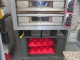 an image of a commercial pizza oven in a commercial kitchen