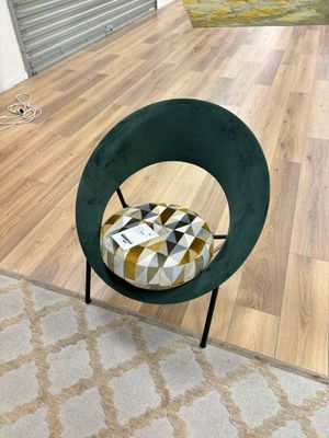 Fauteuil MOBILIER DE FRANCE modèle SATURNE en métal et tissu… - Photo 1