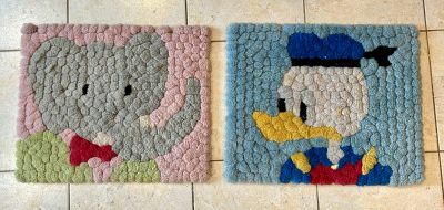 353 / K3 / Tapitouf D.M.C, lot de deux tapis l'un Baba…