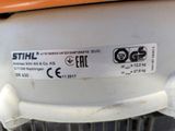 a close up of a label on the back of a motorcycle