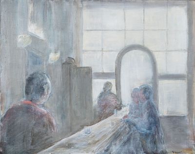 Hervé THIBAULT (né en 1944) Le zinc de la marine - Photo 1