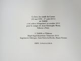 the back cover of a book with a black and white image of a cat