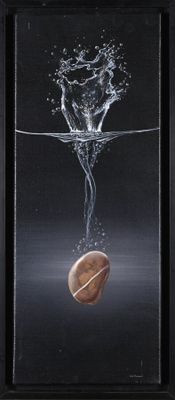 an image of a picture of a glass with a ball in it