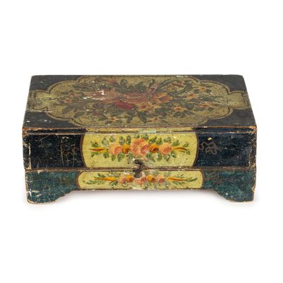 Coffret EN Bois LaquÉ, 18e - 19e SIÈCle