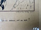 a picture of a drawing of a horse on a piece of paper
