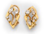 an image of a pair of gold and diamond earrings