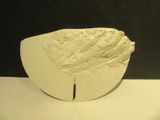 un objet blanc posé sur une table