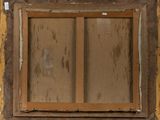 a picture of an old window with a wooden frame