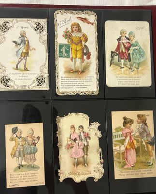 a book that has a bunch of cards on it