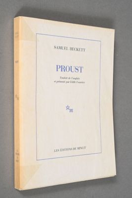 the front cover of the book proustt, with the title in blue on it