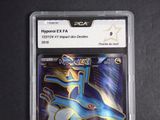 an image of a pokemon card with a blue and yellow design