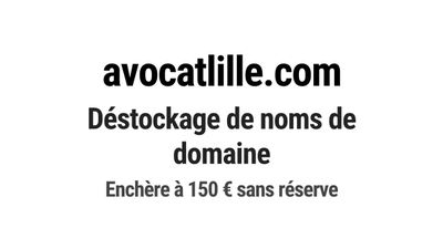 Nom de domaine avocatlille.com.