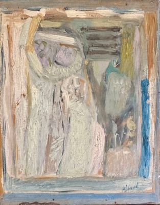 une image représentant un tableau où l'on voit une femme se regardant dans un miroir