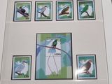 a picture of a picture of a bird on a postcard