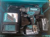 a blue box with two tools inside of it