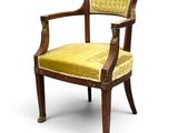an image of a wooden chair with yellow upholstered upholstered upholstered upholstered upholstered upholstered upholstered upholstered