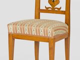 paire de chaises avec dossier et assise rembourrés