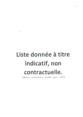 stock de pièces métalliques : fournitures, produits verriers…