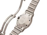 an image of a close up of a watch on a metal bracelet