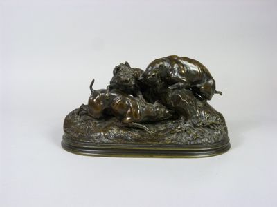 MENE, Pierre-Jules (1810-1879) (d’après) - "Chiens d’arrêts …