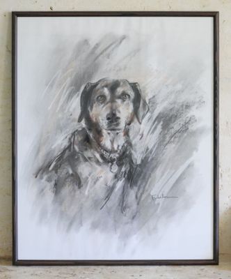 École du XXe siècle Chien de chasse