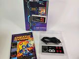 une image représentant une console de jeux Nintendo avec sa boîte et sa manette