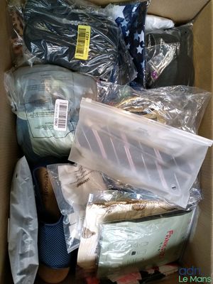 a box full of clothes and other items that are in it