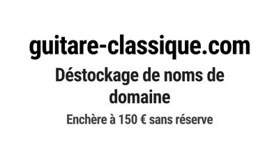 Nom de domaine guitare-classique.