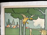 a picture of a picture of a bird flying over a village
