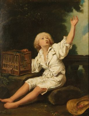 368 Ecole du XIXème La cage à oiseau