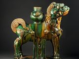 an image of a statue of a horse with a man riding on it