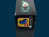 a box with a sticker on it sitting on a table