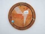 a picture of a picture of a clock on the wall